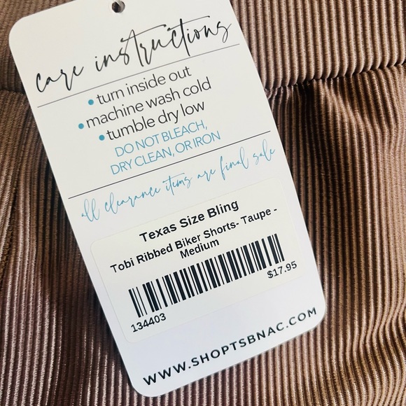 Metallic-look biker shorts! New with tag!!! - Picture 2 of 4